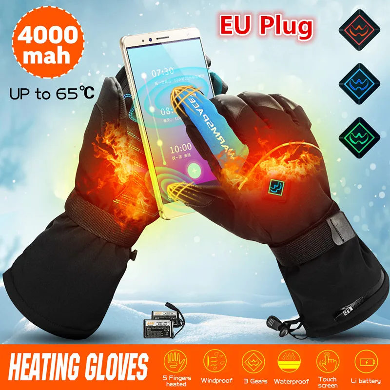 Motorcycle Outdoor Electric Heated Gloves Winter Hand Warmer Rechargeable Battery Thermal EU Plug Waterproof Protective Gloves 
Motorcycle Outdoor Electric Heated Gloves Winter Hand Warmer Rechargeable Battery Thermal EU Plug Waterproof Protective Gloves