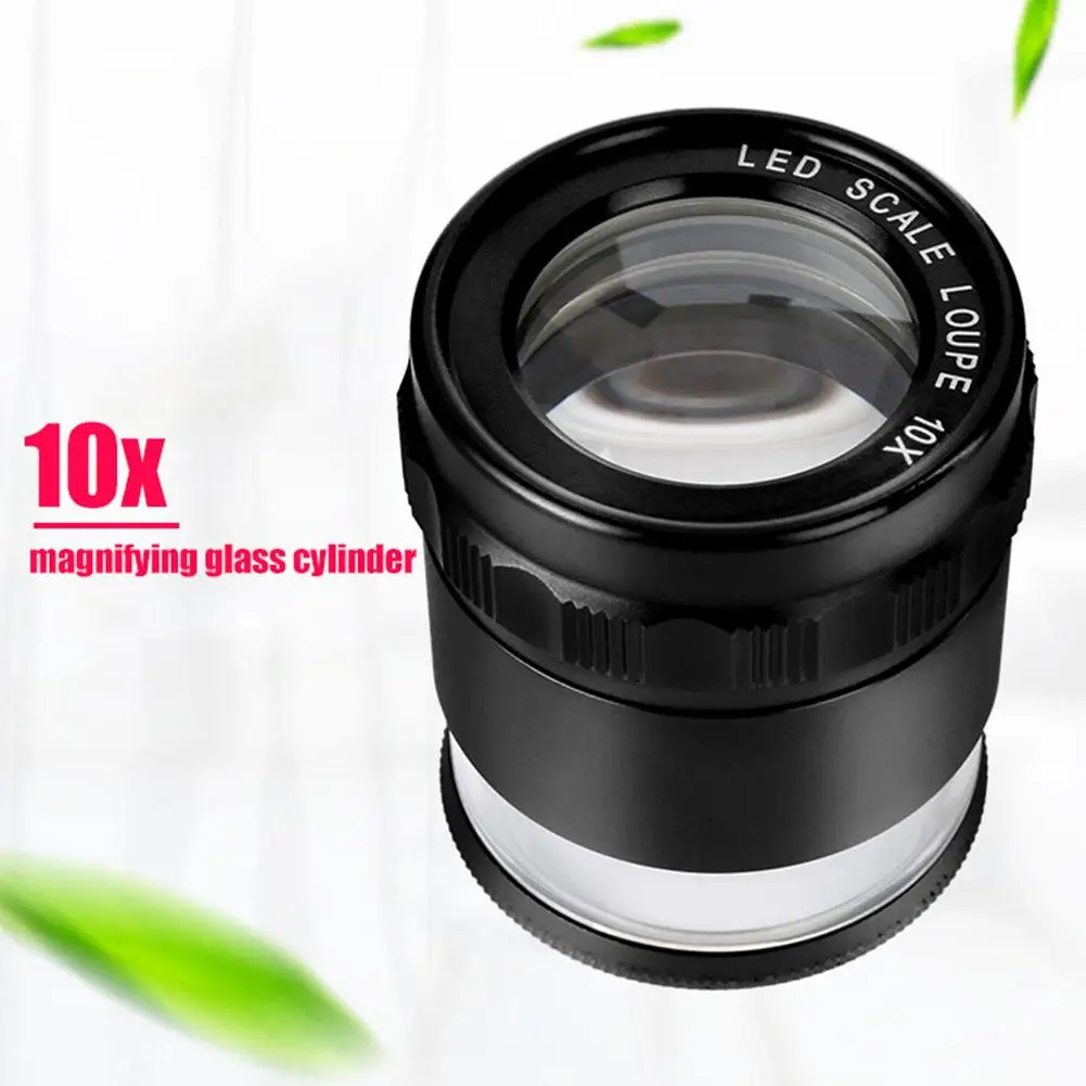 Measuring Magnifier 10X Stand Scale Loupe with LED Light Magnifying Glass Optical Glass Lens Jewelry Loupe Inspection Tool
Measuring Magnifier 10X Stand Scale Loupe with LED Light Magnifying Glass Optical Glass Lens Jewelry Loupe Inspection Tool