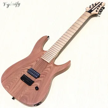7 string natural color full solid ashwood guitar body electric guitar 39 inch matte finish double truss rod electric guitarre 
7 string natural color full solid ashwood guitar body electric guitar 39 inch matte finish double truss rod electric guitarre