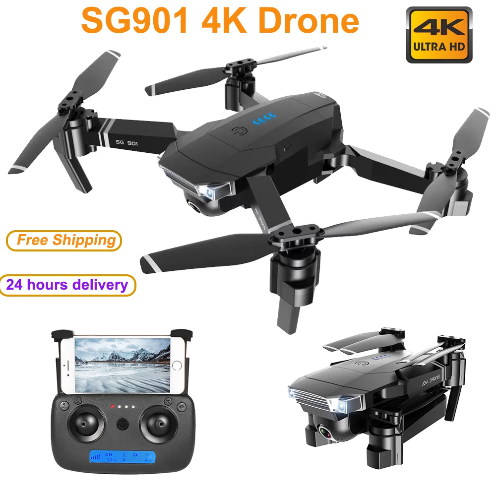 Mini Drone 4K ZLL SG901 1080P Camera RC Drone GPS Optical Flow Positioning Foldable RC Quadcopter Helicopter Remote Control Toy
Mini Drone 4K ZLL SG901 1080P Camera RC Drone GPS Optical Flow Positioning Foldable RC Quadcopter Helicopter Remote Control Toy
