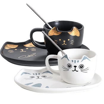 European Coffee Cup Saucer Spoon Set 200ml Luxury Handmade Ceramic Mug Creative Lovely Cartoon Tea Cup Cafe Party Drinkware
European Coffee Cup Saucer Spoon Set 200ml Luxury Handmade Ceramic Mug Creative Lovely Cartoon Tea Cup Cafe Party Drinkware