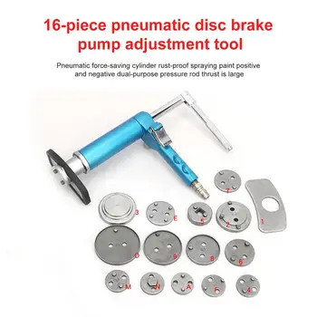 16Pcs/Set Pneumatic Brake Cylinder Adjustment Tool Brake Caliper Piston Return Tool Brake Pad Replacement Tool Kit
16Pcs/Set Pneumatic Brake Cylinder Adjustment Tool Brake Caliper Piston Return Tool Brake Pad Replacement Tool Kit