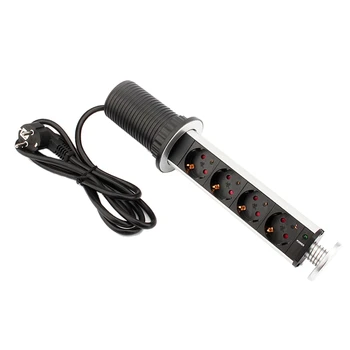4-Hole Standard Wall Power Outlet Kitchen Office Desktop Socket Countertop Point Stretching Telescopic Socket (Eu Plug)
4-Hole Standard Wall Power Outlet Kitchen Office Desktop Socket Countertop Point Stretching Telescopic Socket (Eu Plug)