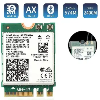 PC Laptop M.2 NGFF Wireless Card Intel AX200 WiFi 6 Card 802.11ax Bluetooth 5.1 Factory Supply Wholesale
PC Laptop M.2 NGFF Wireless Card Intel AX200 WiFi 6 Card 802.11ax Bluetooth 5.1 Factory Supply Wholesale