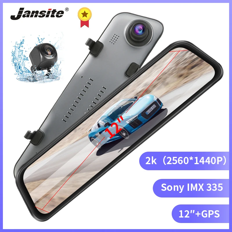 Jansite 12" Car DVR Dash cam Touch Screen stream media 2K HD Rear view camera Dual Lens mirrors Registrar rear camera 2560X1440P
Jansite 12" Car DVR Dash cam Touch Screen stream media 2K HD Rear view camera Dual Lens mirrors Registrar rear camera 2560X1440P