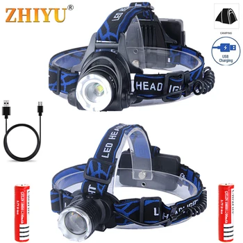 Portable Led T6 Headlamp 2X18650 Battery USB Charging 4 Modes Zoom Headlamp Multifunctional Searchlight for Camping and Fishing 
Portable Led T6 Headlamp 2X18650 Battery USB Charging 4 Modes Zoom Headlamp Multifunctional Searchlight for Camping and Fishing