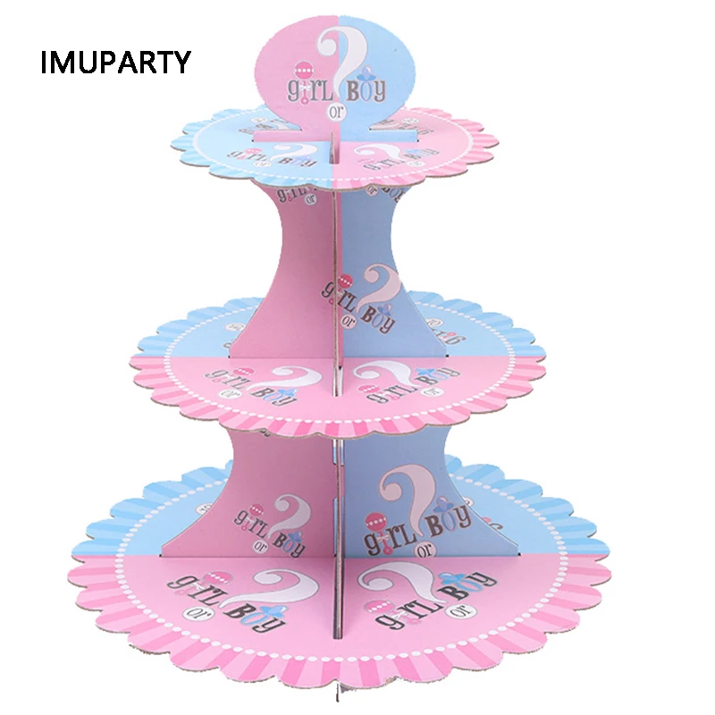 Boy or Girl Cupcake Stand 3 Tier cake Holder Paper Pink Blue for Gender Reveal Party Decorations Cake Decorating Supplies
Boy or Girl Cupcake Stand 3 Tier cake Holder Paper Pink Blue for Gender Reveal Party Decorations Cake Decorating Supplies