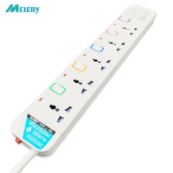 Power Strip Surge Protector 5 Leads AC Universal Outlets Electric Plug Socket with USB Individual Switch 3m/9.8ft Extension Cord
Power Strip Surge Protector 5 Leads AC Universal Outlets Electric Plug Socket with USB Individual Switch 3m/9.8ft Extension Cord