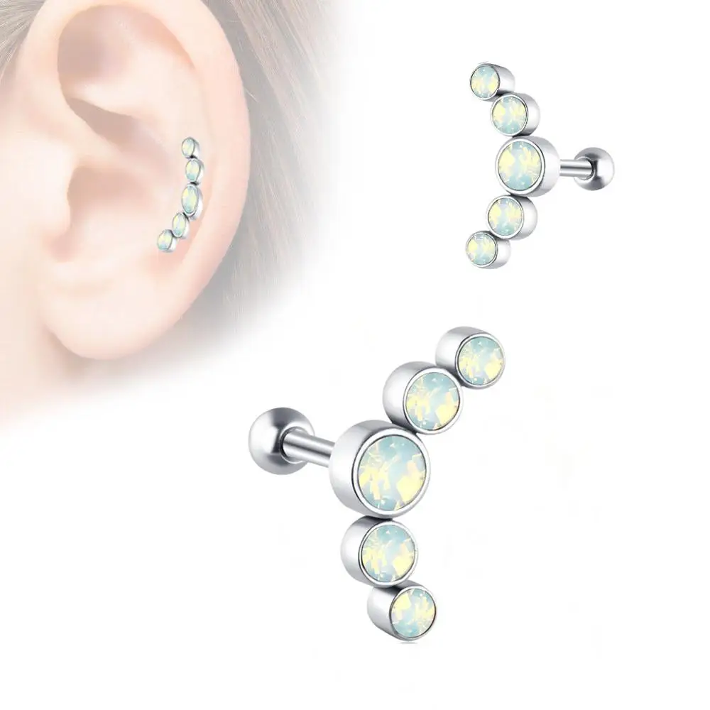 TraguS Earrings Stud Women Ear Curve Stud CZ Stud Earrings 316L Stainless Steel Ear Helix Conch Cartilage Piercing
TraguS Earrings Stud Women Ear Curve Stud CZ Stud Earrings 316L Stainless Steel Ear Helix Conch Cartilage Piercing