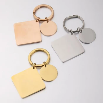 30mm Square 20mm Round Key Chains Stainless Steel Keychains Mirror Polished Chain For DIY Jewelry Making 10pcs/lot 
30mm Square 20mm Round Key Chains Stainless Steel Keychains Mirror Polished Chain For DIY Jewelry Making 10pcs/lot