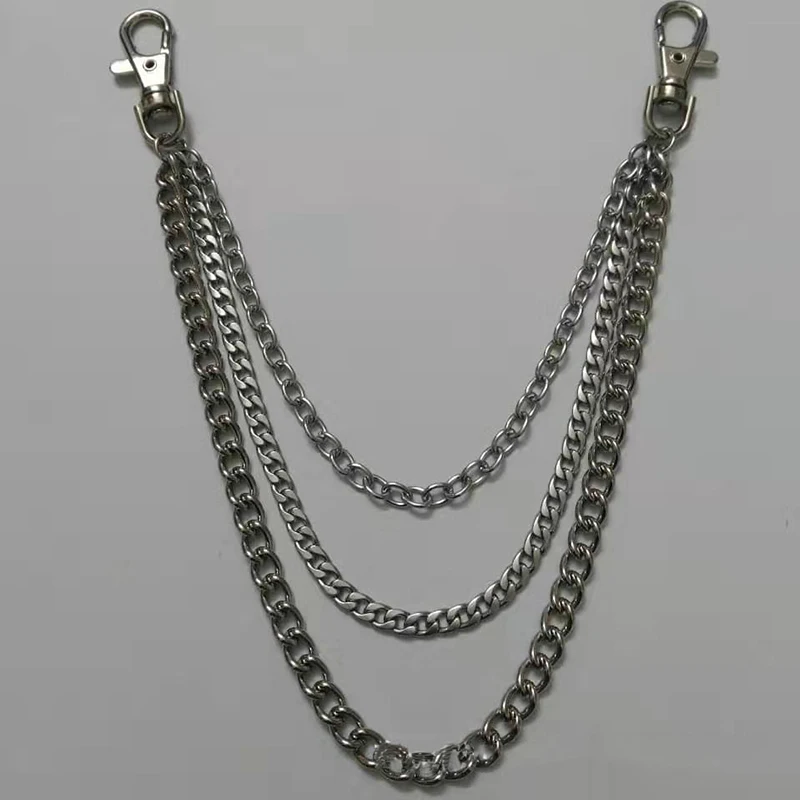 3-layer Stainless Steel Mens Hip Hop Punk Rock Pant Chain Keyring Trousers Jeans Waist Wallet Metal Chains Keychain Boho Jewelry
3-layer Stainless Steel Mens Hip Hop Punk Rock Pant Chain Keyring Trousers Jeans Waist Wallet Metal Chains Keychain Boho Jewelry
