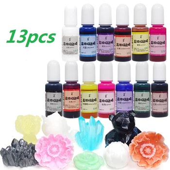 13Bottles Leak-proof Epoxy Resin Coloring Dye Colorant Pigment Mix Color DIY Kit High Quality For Ink Effect Ink Smudge
13Bottles Leak-proof Epoxy Resin Coloring Dye Colorant Pigment Mix Color DIY Kit High Quality For Ink Effect Ink Smudge