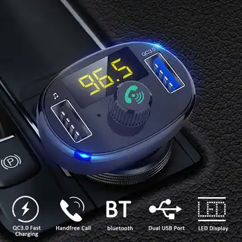 Car MP3 Player bluetooth FM Transmitter Hands-free Car Kit Audio MP3 Modulator Display USB Car Charger
Car MP3 Player bluetooth FM Transmitter Hands-free Car Kit Audio MP3 Modulator Display USB Car Charger