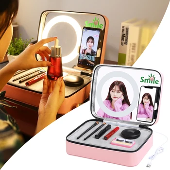 Makeup Organizers Storage Box With Ring Light Mirror,Cosmetic Drawers Jewelry Display Box Case Desktop Make Up Container Boxes
Makeup Organizers Storage Box With Ring Light Mirror,Cosmetic Drawers Jewelry Display Box Case Desktop Make Up Container Boxes