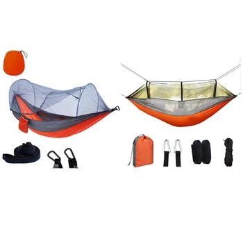 2 Set 1-2 Portable Person Camping Outdoor Hammock with Mosquito Net Swing Sleeping Lightweight Travel Bed for Hiking
2 Set 1-2 Portable Person Camping Outdoor Hammock with Mosquito Net Swing Sleeping Lightweight Travel Bed for Hiking