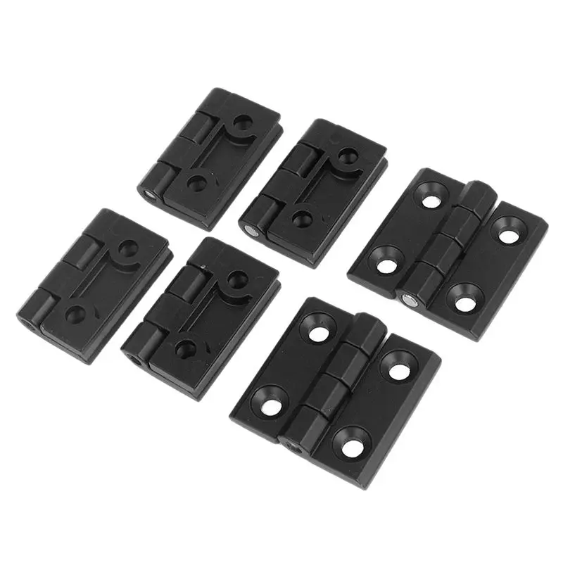 6 x Black Aluminum Furniture Cabinet Door Hinge 50mm x 50mm
6 x Black Aluminum Furniture Cabinet Door Hinge 50mm x 50mm