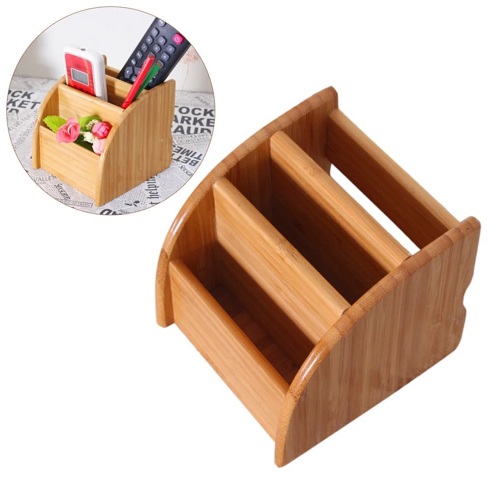 Multifunctional 3 Grid Bamboo Remote Control Storage Box Stationery Headphone Cable Cell Phone Office Desktop Organizer
Multifunctional 3 Grid Bamboo Remote Control Storage Box Stationery Headphone Cable Cell Phone Office Desktop Organizer