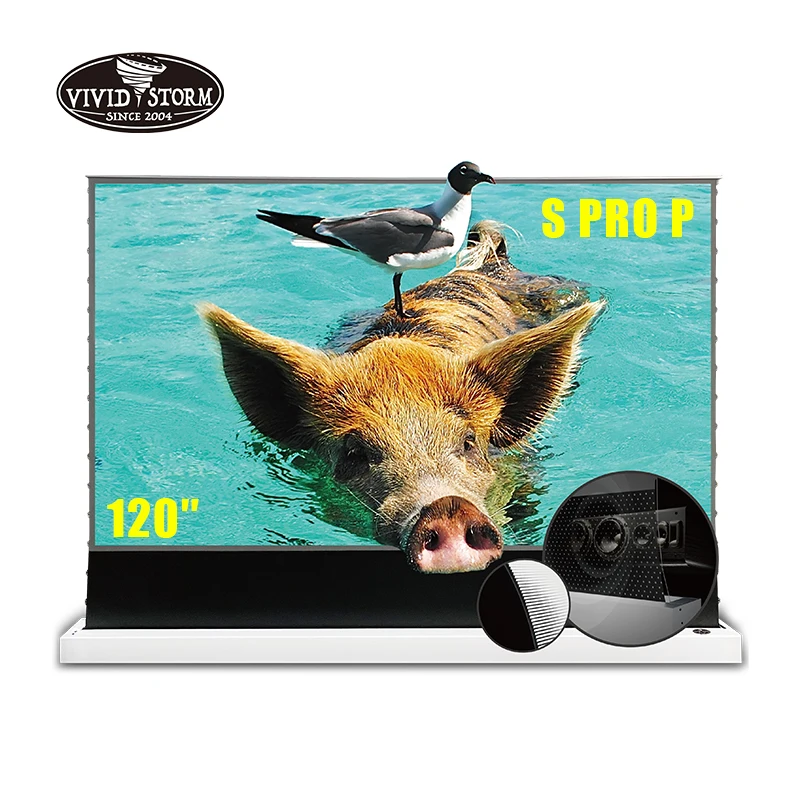 Vividstorm 120 Inch CLR Fast Fold Projector Screen For Home Cinema Electric Rollable Screen With Acoustic UST ALR Laser TV
Vividstorm 120 Inch CLR Fast Fold Projector Screen For Home Cinema Electric Rollable Screen With Acoustic UST ALR Laser TV