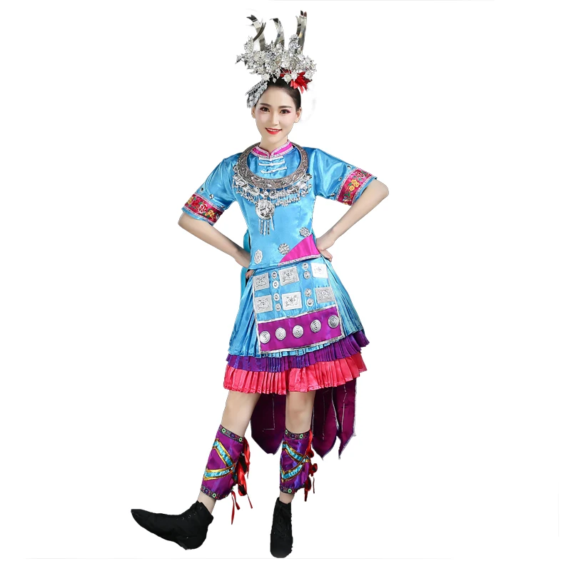 Hmong одежда Мяо Китайская традиционная одежда Miao, синие танцевальные костюмы для женщин, праздничная одежда для выступлений
Hmong одежда Мяо Китайская традиционная одежда Miao, синие танцевальные костюмы для женщин, праздничная одежда для выступлений