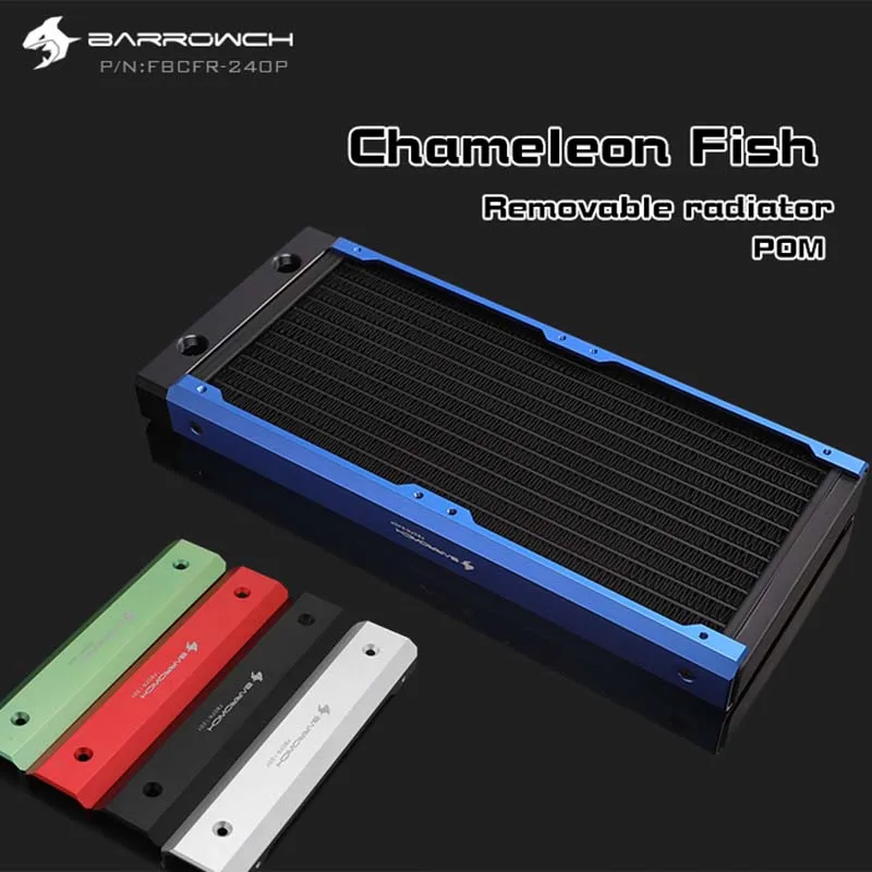 Barrowch water cooler Radiators Chameleon Fish Removable Modular 120mm/240mm/360mm/480mm PMMA/POM , Suitable For 120mm fans
Barrowch water cooler Radiators Chameleon Fish Removable Modular 120mm/240mm/360mm/480mm PMMA/POM , Suitable For 120mm fans