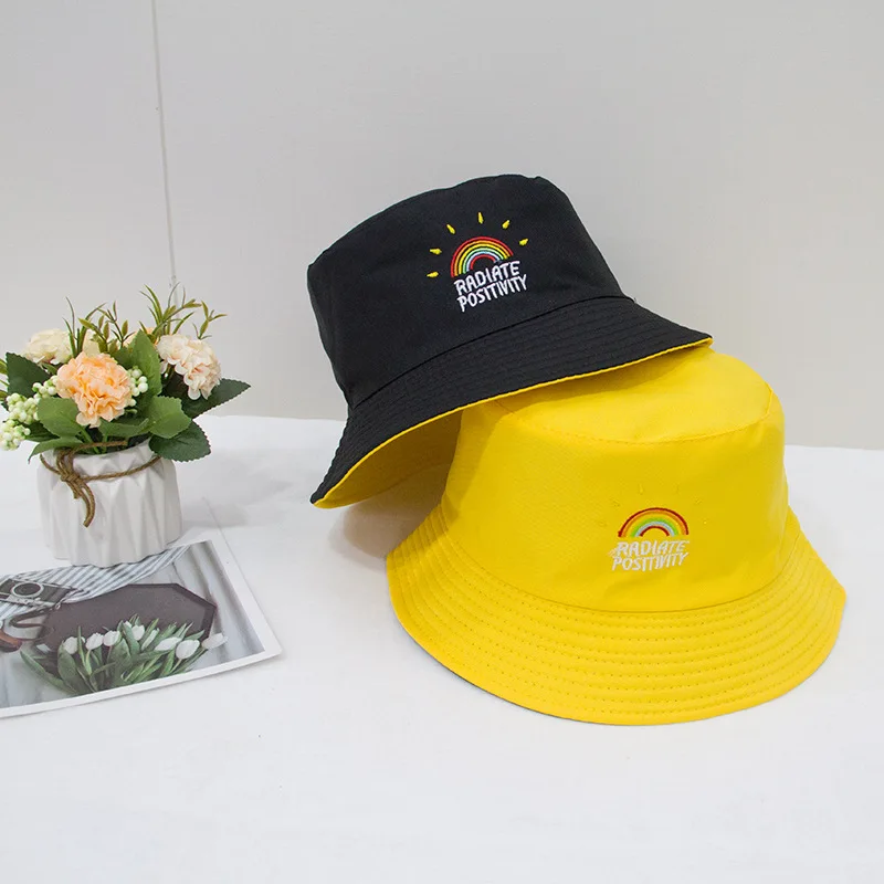 Fashion Sun Hat Letter Bucket Hat Men Women Bob Hip Hop Caps Summer