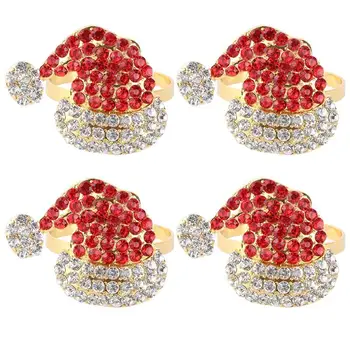 4Pcs Santa Hat Napkin Rings Napkin Rings Metal Napkin Rings Christmas Napkin Rings for Dinner Party Table Napkin
4Pcs Santa Hat Napkin Rings Napkin Rings Metal Napkin Rings Christmas Napkin Rings for Dinner Party Table Napkin