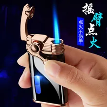 Rocker Arm Straight Into The Lighter Inflatable Windproof Gift Lighter Creative Personality Blue Flame Windproof Lighter Smoking
Rocker Arm Straight Into The Lighter Inflatable Windproof Gift Lighter Creative Personality Blue Flame Windproof Lighter Smoking