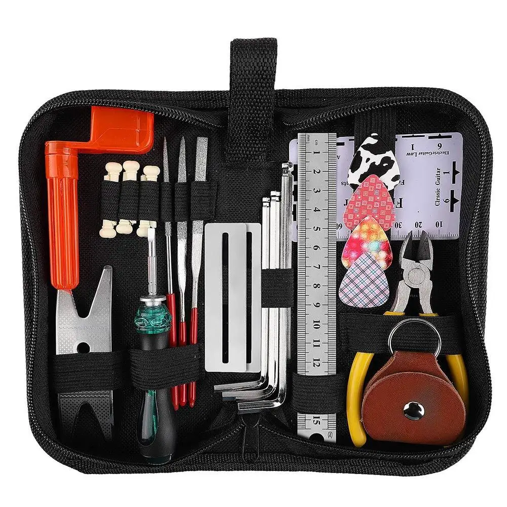 Guitar Repair Tools Guitar Accessories 26pcs/Set Colour Professional Gifts Home Instrument Guitar Care Tool Durable
Guitar Repair Tools Guitar Accessories 26pcs/Set Colour Professional Gifts Home Instrument Guitar Care Tool Durable