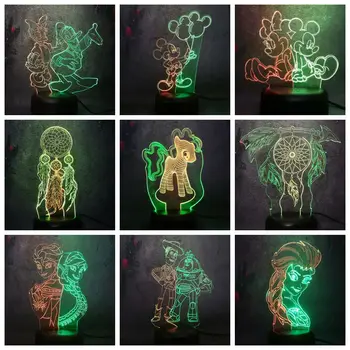 Mixed Double Color Cartoon Lamp LED Touch Remote RC Base 3D Night Light Elsa Mickey Minnie Mouse Dream catcher Decor Baby Gift
Mixed Double Color Cartoon Lamp LED Touch Remote RC Base 3D Night Light Elsa Mickey Minnie Mouse Dream catcher Decor Baby Gift