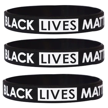 100PC Black Lives Matter Wristband Black Silicone Rubber Bracelet & Bangles For Men Women Jewelry Gifts
100PC Black Lives Matter Wristband Black Silicone Rubber Bracelet & Bangles For Men Women Jewelry Gifts