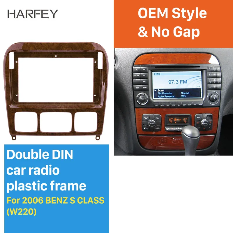 Harfey In Dash Car Radio Fascia Panel Bezel Trim kit Cover Trim 9 inch For 2006 BENZ S CLASS W220 OEM Style 2 din
Harfey In Dash Car Radio Fascia Panel Bezel Trim kit Cover Trim 9 inch For 2006 BENZ S CLASS W220 OEM Style 2 din