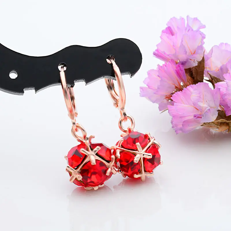 Romantic Red Pink Zircon Rose Gold Dangle Earrings for Women Jewelry Wedding Statement Brincos Engagement Crystal Drop Earings
Romantic Red Pink Zircon Rose Gold Dangle Earrings for Women Jewelry Wedding Statement Brincos Engagement Crystal Drop Earings