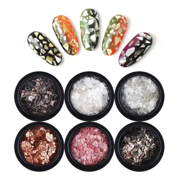 6pcs/set Nail Decorations Shell 3D Abalone Shell Mica Irregular Nail Art Decorations UV Gel Flake Nail Stickers Shimmer Manicure
6pcs/set Nail Decorations Shell 3D Abalone Shell Mica Irregular Nail Art Decorations UV Gel Flake Nail Stickers Shimmer Manicure