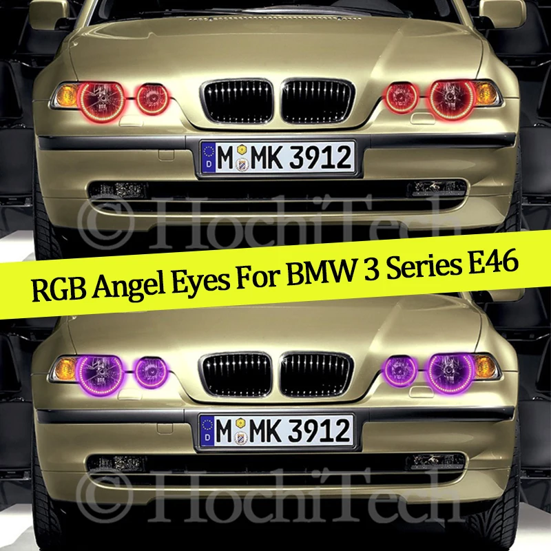 4 шт. многоцветный RGB сменный светодиодный SMD гало кольцо ангел демон глаза дневной свет для BMW 3 серии E46 компактный 2001-2005
4 шт. многоцветный RGB сменный светодиодный SMD гало кольцо ангел демон глаза дневной свет для BMW 3 серии E46 компактный 2001-2005