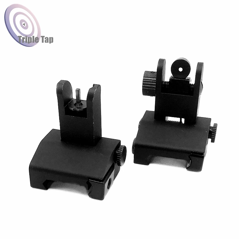 Tactical Hunting Iron Low Flip Up Front & Rear Sight Set Folding Design Profile Quick Detach Rapid Transition Fit Most Rails
Tactical Hunting Iron Low Flip Up Front & Rear Sight Set Folding Design Profile Quick Detach Rapid Transition Fit Most Rails