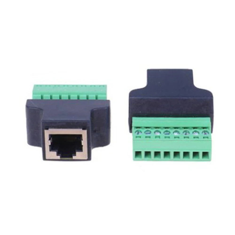 RJ45 Ethernet FEMALE TO 8 PIN SCREW TERMINAL converter RJ45 socket connector adapter for cctv dvr
RJ45 Ethernet FEMALE TO 8 PIN SCREW TERMINAL converter RJ45 socket connector adapter for cctv dvr