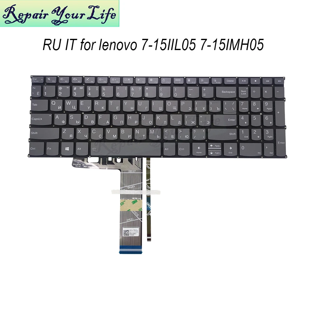 Italian Russian Keyboards Backlight laptop keyboard for Lenovo Ideapad Slim 7-15IMH05 7-15IIL05 7-15ITL05 Yoga SN21B40866 PR5SB
Italian Russian Keyboards Backlight laptop keyboard for Lenovo Ideapad Slim 7-15IMH05 7-15IIL05 7-15ITL05 Yoga SN21B40866 PR5SB