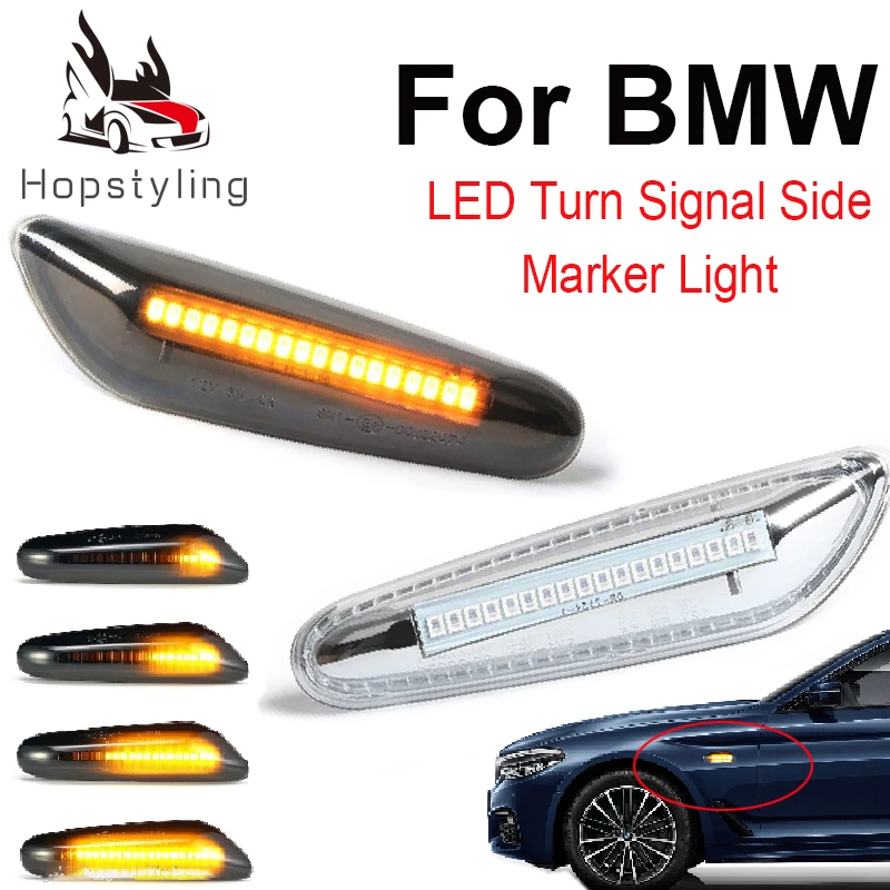 

2PCS/LOT E87 E88 E92 E93 X1 E84 X3 E83 X5 E53 LED side Marker light Turn signal lamp for BMW E46 E90 E91 E60 E61 E81 E82 F10 F18