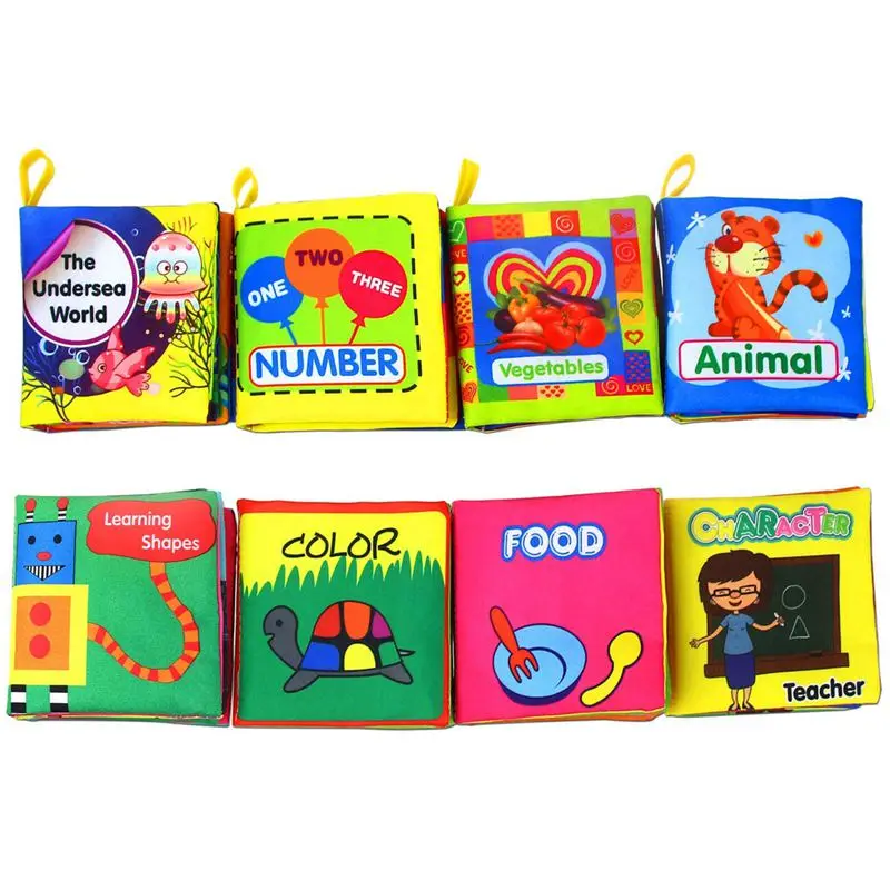 Baby's First Non-Toxic Soft Cloth Book Set- Crinkle,Multicolor- (Friction with a rustling Sound) - Pack of 8
Baby's First Non-Toxic Soft Cloth Book Set- Crinkle,Multicolor- (Friction with a rustling Sound) - Pack of 8