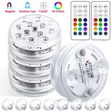 13 LED RGB Submersible Light Remote Controlled Underwater Lamp Outdoor Night Light Swimming Pool Vase Garden Party Fishtank Deco
13 LED RGB Submersible Light Remote Controlled Underwater Lamp Outdoor Night Light Swimming Pool Vase Garden Party Fishtank Deco