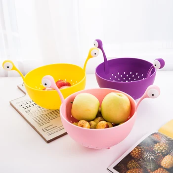 1/3PCS Creative Vegetable Fruit Storage Basket Big Eye Monster Plastic Drainer Vegetable Fruit Basket Spaghetti Tool Rice Washer
1/3PCS Creative Vegetable Fruit Storage Basket Big Eye Monster Plastic Drainer Vegetable Fruit Basket Spaghetti Tool Rice Washer