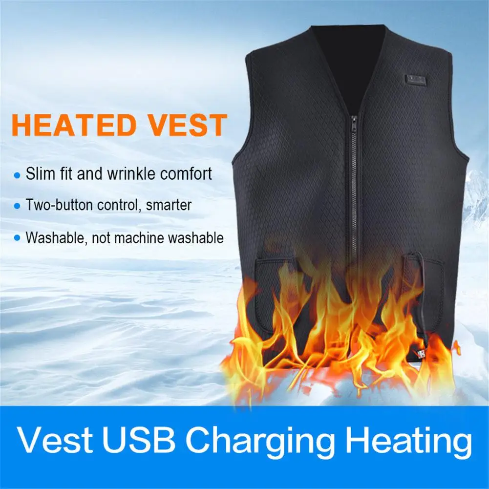 Electric Vest Heating Vest USB Charging Heating Double Button Vest Electric Clothes Heating Clothes
Electric Vest Heating Vest USB Charging Heating Double Button Vest Electric Clothes Heating Clothes