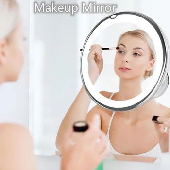 Portable 360 Degree Rotation LED Makeup Mirrors Round Suction Cup 10X Magnifying Illuminated Makeup Mirror Women Makeup Tools
Portable 360 Degree Rotation LED Makeup Mirrors Round Suction Cup 10X Magnifying Illuminated Makeup Mirror Women Makeup Tools
