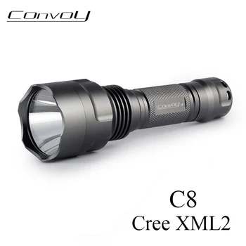 

LED Flashlight Convoy C8 Cree XM-L2 7135*8 Powerful Linterna LED Torch Light Camp Fishing Lanterna 18650 Flash Light Work Light
