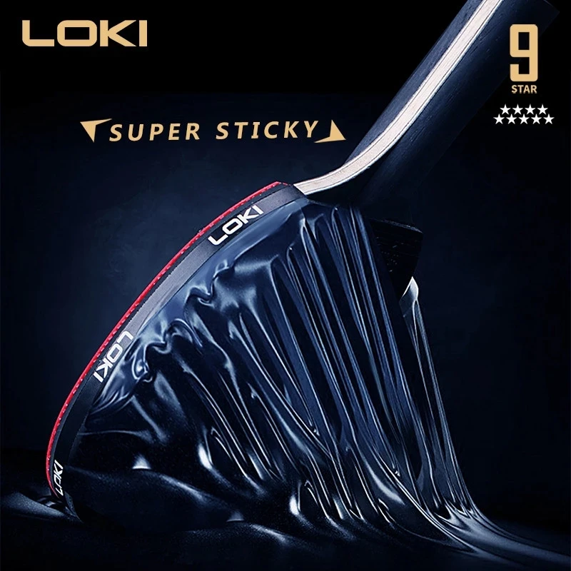 

LOKI 9 Star Professional Table Tennis Racket Carbon Blade PingPong Bat Ping Pong Paddle with High Sticky Rubber Care Kit