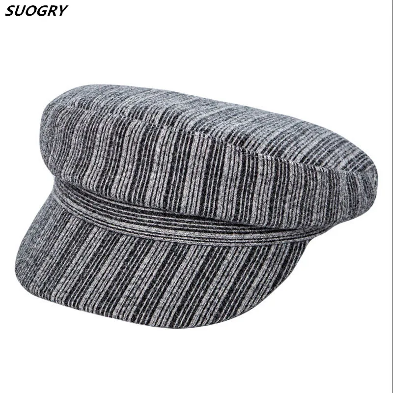Cotton Octagonal Hat Autumn Winter British Style Women Hat Retro Stripes Gorras Bonnet Cap Newsboy Berets Women Vintage New
Cotton Octagonal Hat Autumn Winter British Style Women Hat Retro Stripes Gorras Bonnet Cap Newsboy Berets Women Vintage New