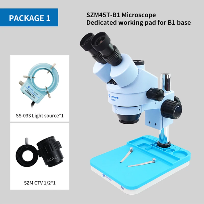 Новый Солнечный свет SZM45T-B1 Тринокулярный HD стерео микроскоп 7X-45X с светодиодный светильник для Мобильный телефон ремонт
Новый Солнечный свет SZM45T-B1 Тринокулярный HD стерео микроскоп 7X-45X с светодиодный светильник для Мобильный телефон ремонт