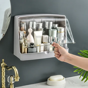 Wall Mounted Storage Rack Makeup Organizer Large Capacity Cosmetic Storage Box Makeup Container Kitchen Bathroom Storage Box
Wall Mounted Storage Rack Makeup Organizer Large Capacity Cosmetic Storage Box Makeup Container Kitchen Bathroom Storage Box