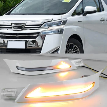 CSCSNL 1Set LED CAR DRL Daytime Running Lights fog lamp led daylight with Turn signal for Toyota Vellfire 30 2016 2017 2018 2019
CSCSNL 1Set LED CAR DRL Daytime Running Lights fog lamp led daylight with Turn signal for Toyota Vellfire 30 2016 2017 2018 2019