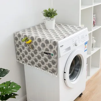 Cotton Linen Dustproof Washing Machine Cover With Pocket Single Door Refrigerator Dust Cover Decorative Household Home Storage
Cotton Linen Dustproof Washing Machine Cover With Pocket Single Door Refrigerator Dust Cover Decorative Household Home Storage